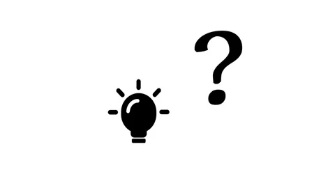Black Light Bulb and Question Mark Scaling, Idea and Discovery Motion Graphic 스톡 동영상 325358647