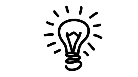 Black light bulb drawn white Stock Footage 248306121
