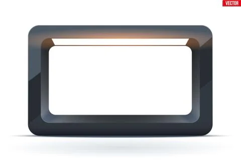 Black Lightbox with spotlight Stock Illustration