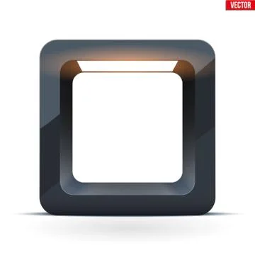 Black Lightbox with spotlight Stock Illustration