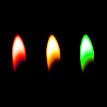Black lighter fire closeup dark Stock Photos