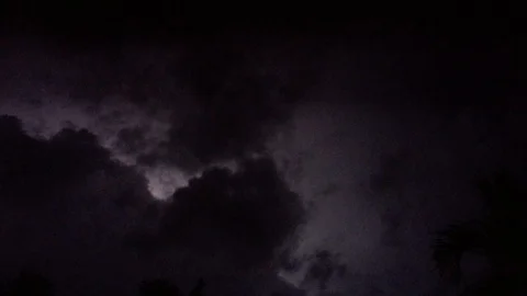 Black lightning - no thunder Stock Footage