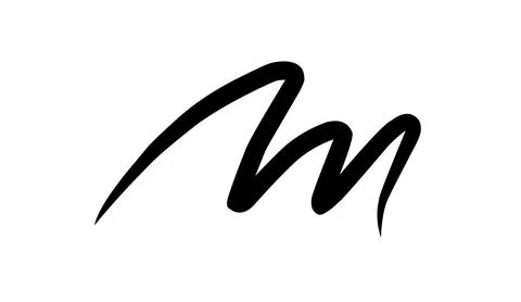 Black line art shape isolated on white background hand drawn abstract scribble イラスト素材