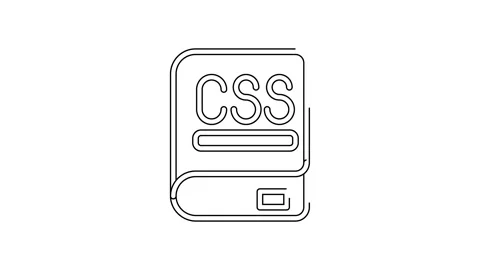 Black line Books about programming icon isolated on white background Stock Footage 155481329