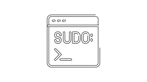 Black line Code terminal icon isolated on white background. Browser window with Stock Footage 155481698