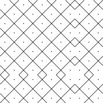 Black line cross-based pattern with random spreading Stock-Illustration