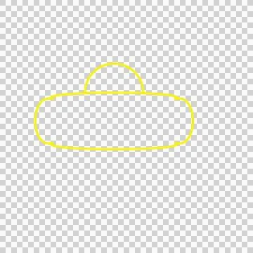 Black Line Drawing Of A Rounded Pill Shape Stationary arch Stock Illustration