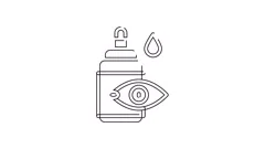 Eye drop icon animation | Stock Video | Pond5
