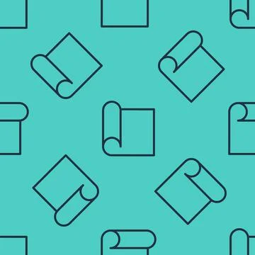 Black line Graphing paper for engineering icon isolated seamless pattern on Illustrazione stock