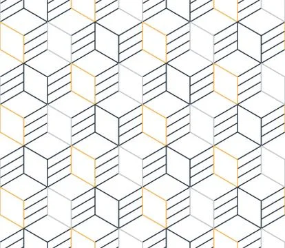Black line pattern on white, seamless backdrop, minimalistic design Stock Illustration