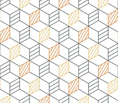 Black line pattern on white, seamless backdrop, minimalistic design Illustrazione stock