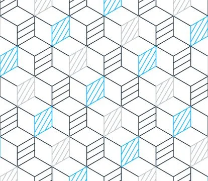 Black line pattern on white, seamless backdrop, minimalistic design Illustrazione stock