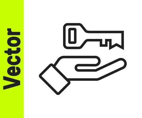 Black line Solution to the problem in psychology icon isolated on white Illustrazione stock