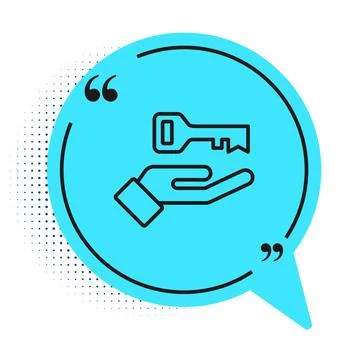 Black line Solution to the problem in psychology icon isolated on white Stock Illustration