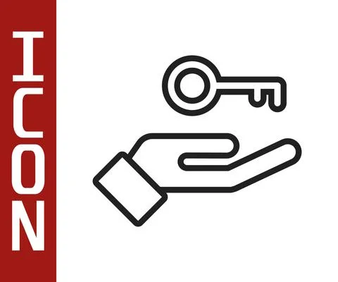 Black line Solution to the problem in psychology icon isolated on white Stock Illustration