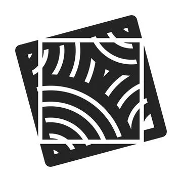Black line stroke over square frame background set Stock Illustration