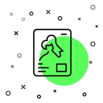 Black line X-ray shots icon isolated on white background. Vector Stock Illustration
