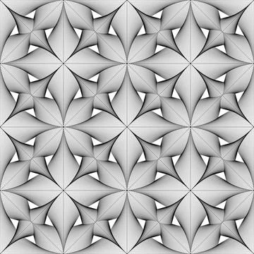 Black linear pattern for textile, paper or wallpaper. Abstract. Blended Lines Stock Illustration