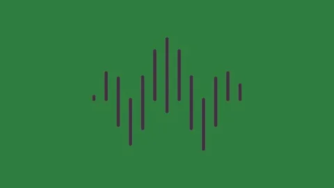 Black lines and isolated on green screen background Stock Footage 336954599