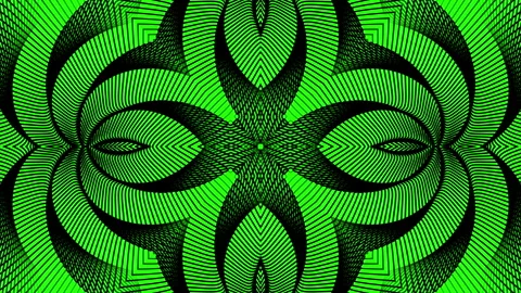Black lines create a bright green symmetrical abstract pattern. Stockbeeldmateriaal 296657888