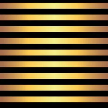 Black lines on gold Illustrazione stock