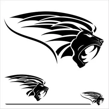 BLACK LION Stock Illustration
