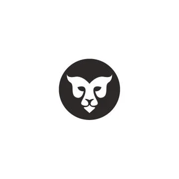 Black lion Illustrazione stock