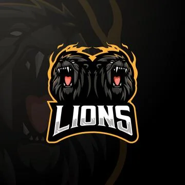 Black Lions Stock Illustration