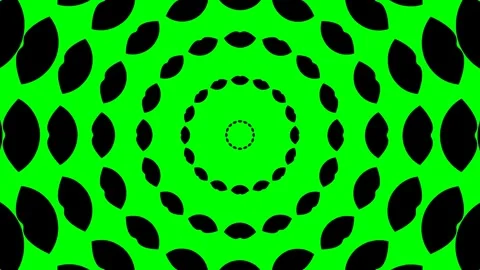 Black lips circle green Stock Footage 256453315