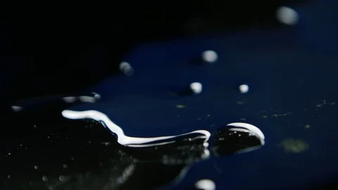 Black liquid matter Stock Footage 69860508