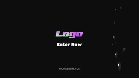 Black Liquid Oil Bubbles Logo Opener for After Effects After Effects stock