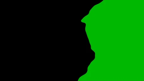 Black Liquid Pack Transition Effect on Greensreen. Stock Footage 289380239