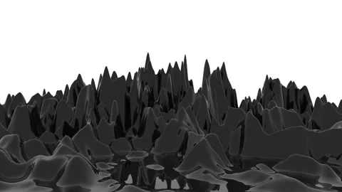 Black liquid pulsates on a white background. Stock Footage 146567363