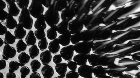 Black liquid surface. Abstract background. 스톡 동영상 84361812