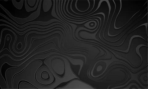 Black liquid wavy pattern abstract background Stock Illustration