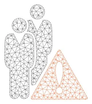 Black List Vector Mesh Network Model Stock Illustration