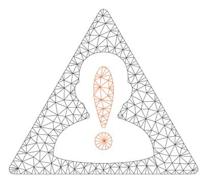 Black List Vector Mesh Network Model イラスト素材