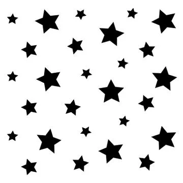 Black little star pattern background 스톡 일러스트