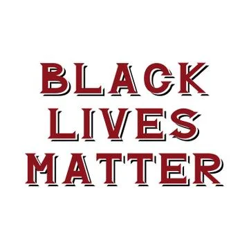 Black lives matter Stock Illustration