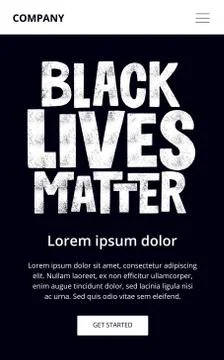 Black lives matter Stock Illustration