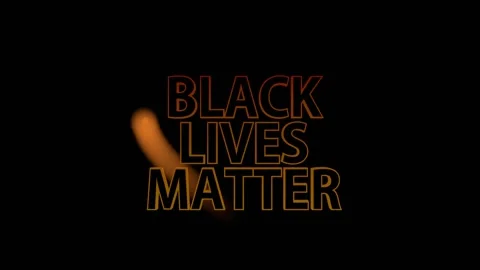 Black Lives Matter - looping text animation. Stock Footage 132732197