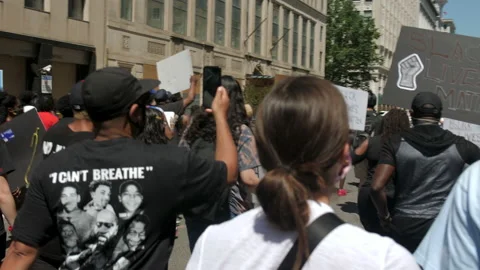 Black Lives Matter March Protests Washington DC 스톡 동영상 133658845