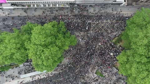 Black Lives Matter March through Bristol City Centre Vídeo Stock 149216675