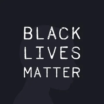 Black lives matter poster, vector Stock Illustration