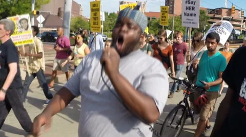 Black Lives Matter protest Stock Footage 53412944