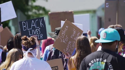 Black Lives Matter Protest Stock Footage 132275275
