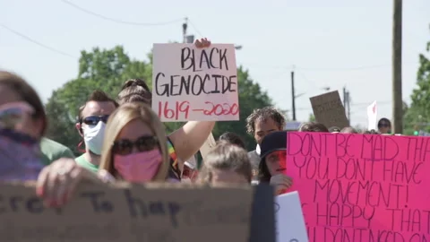 Black Lives Matter Protest Stock Footage 147547013