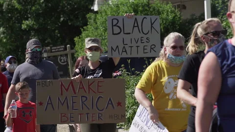Black Lives Matter Protest Stock Footage 147547050
