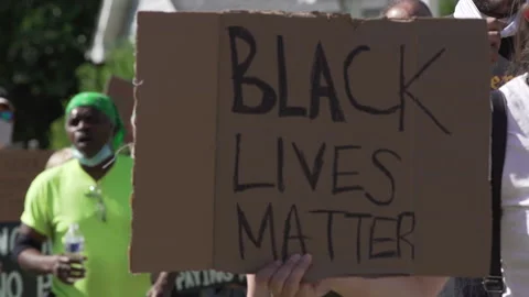 Black Lives Matter Protest Stock Footage 147547052