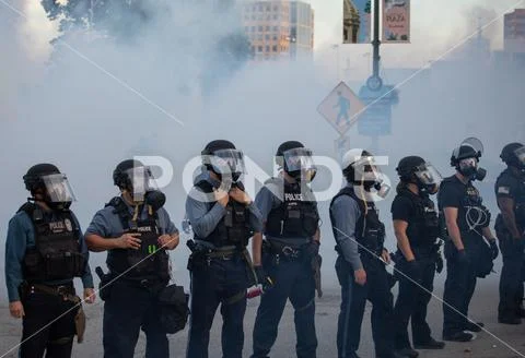 Black Lives Matter protest in Kansas City Stock Photos